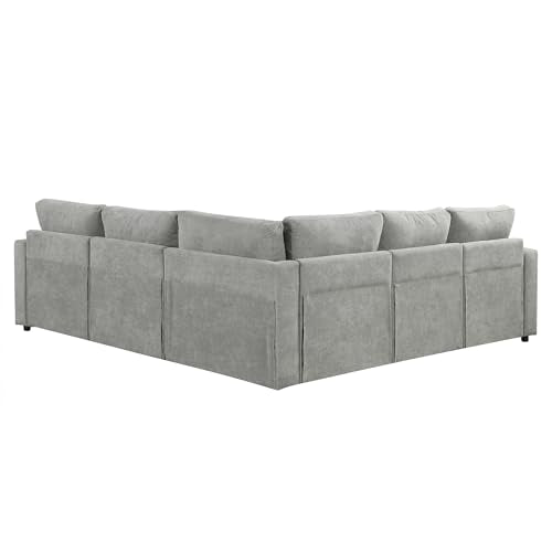 Corduroy U Shaped Convertible Sectional Sofa with Storage R424