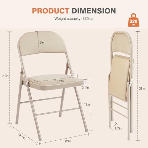 12 Pack Leather Padded Metal Folding Chairs N15686