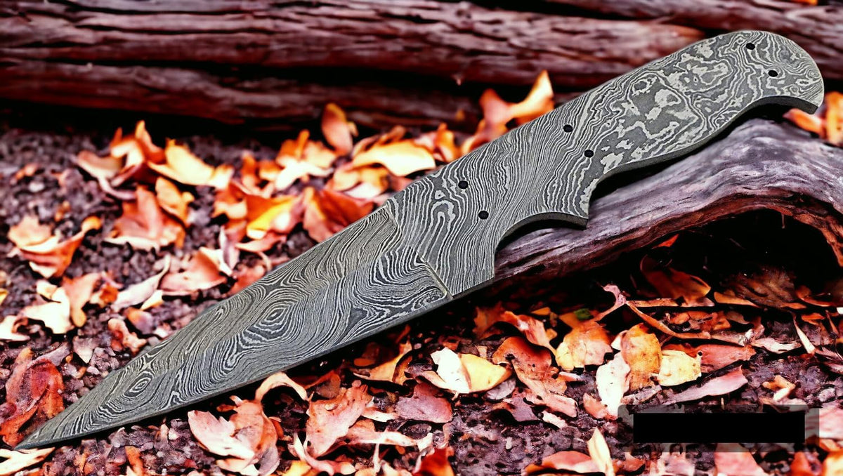 Damascus steel Full Tang Blank Blade Knife S338