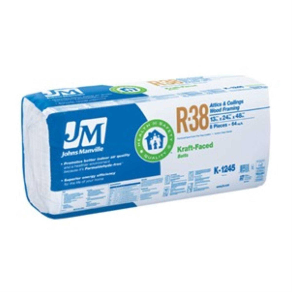 R38 Kraft Batt Fiberglass Insulation 64 Sq. Ft. I68752