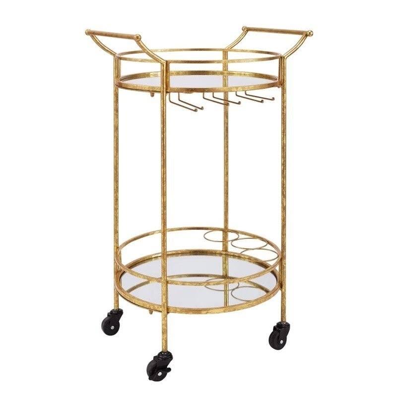 Gold Metal Bar Cart I10410