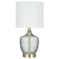 Smoke Grey Glass Accent Lamp V7283
