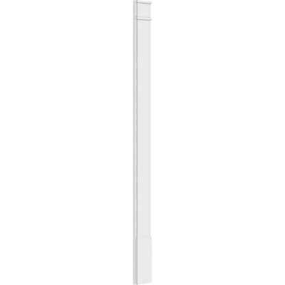 Smooth PVC Pilaster with Decorative Capital & Base (Pair) P48586