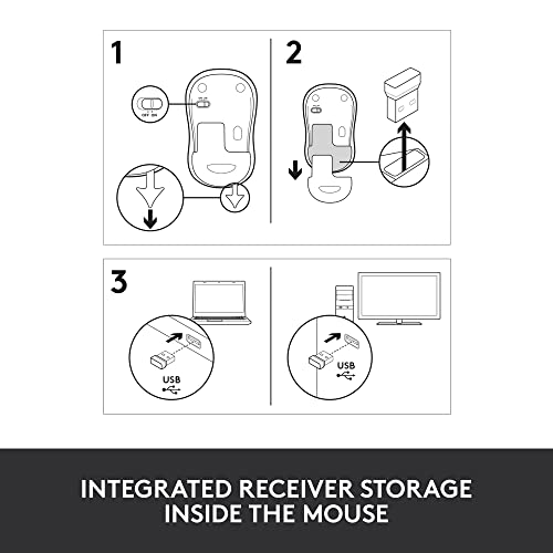 Wireless Mouse with USB Receiver - Swift Grey X965