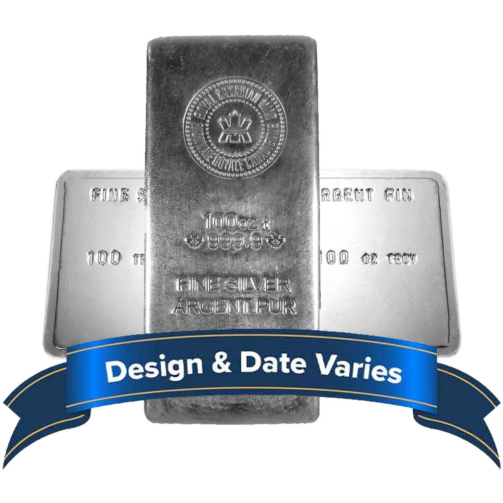 100 oz .9999 Fine Silver Bar X8400