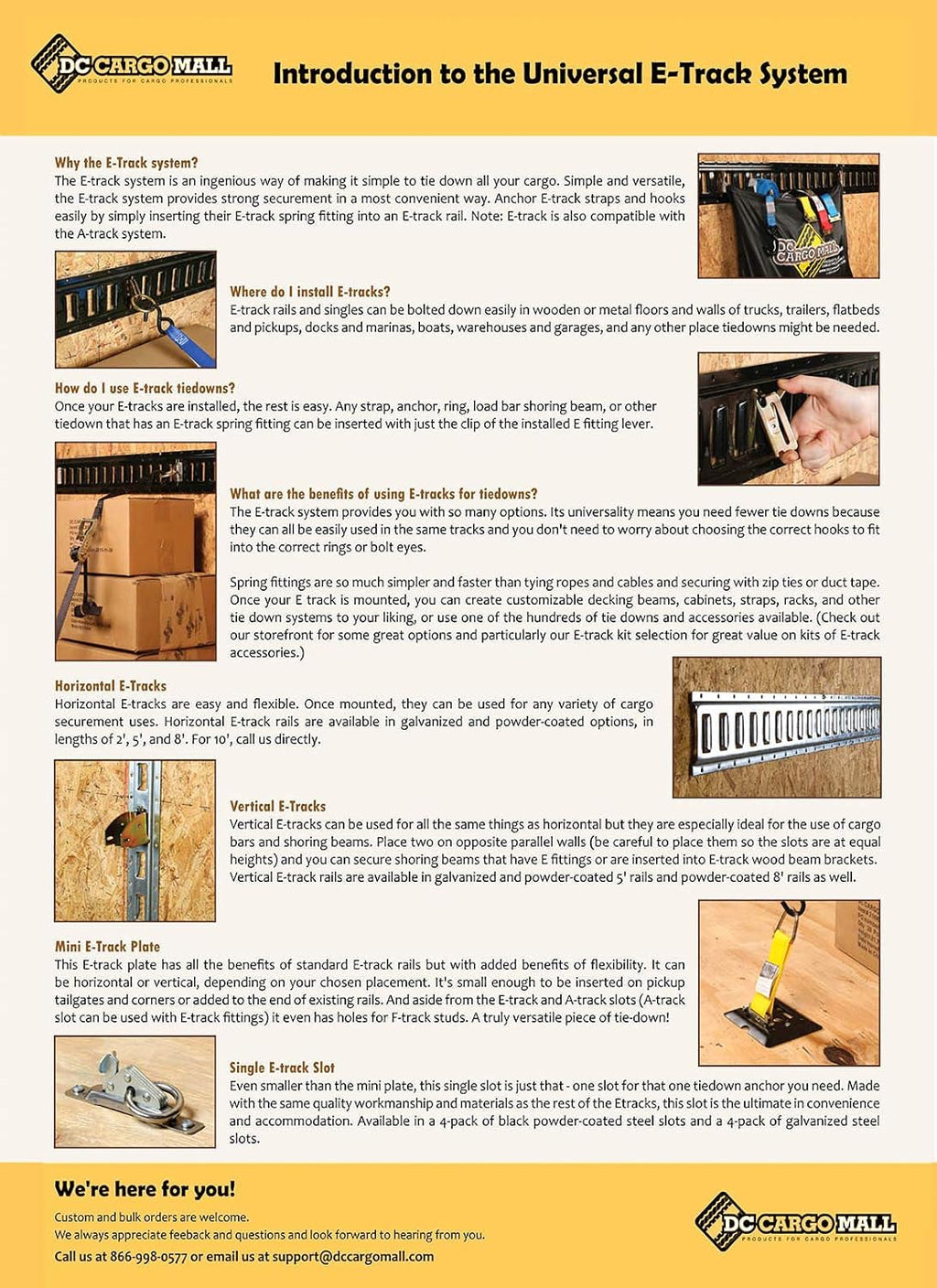 12 Piece Black E-Track Rails and Accessories Kit E1327
