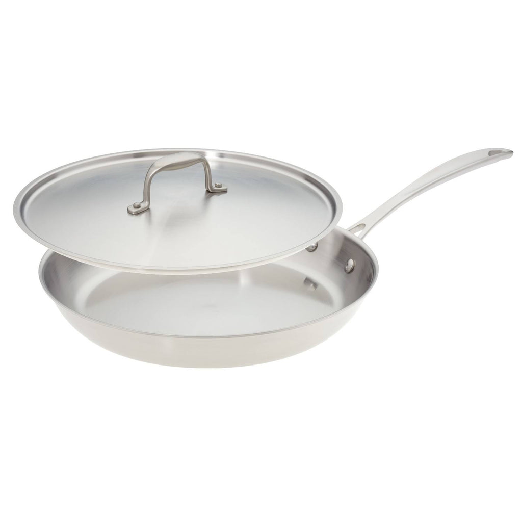 Stainless Steel Skillet with Lid, 12 inch G166
