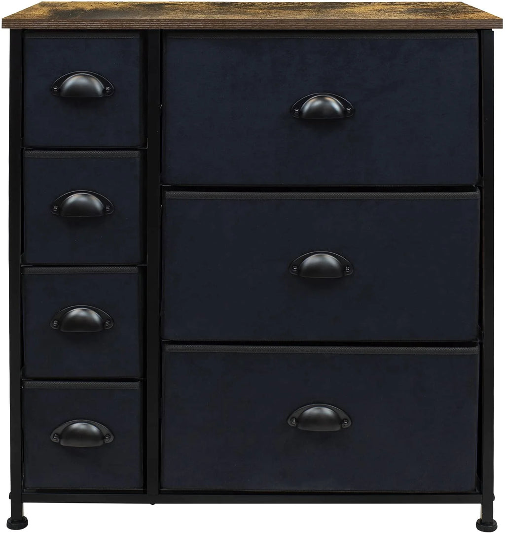 7 Drawer Fabric Dresser C66436