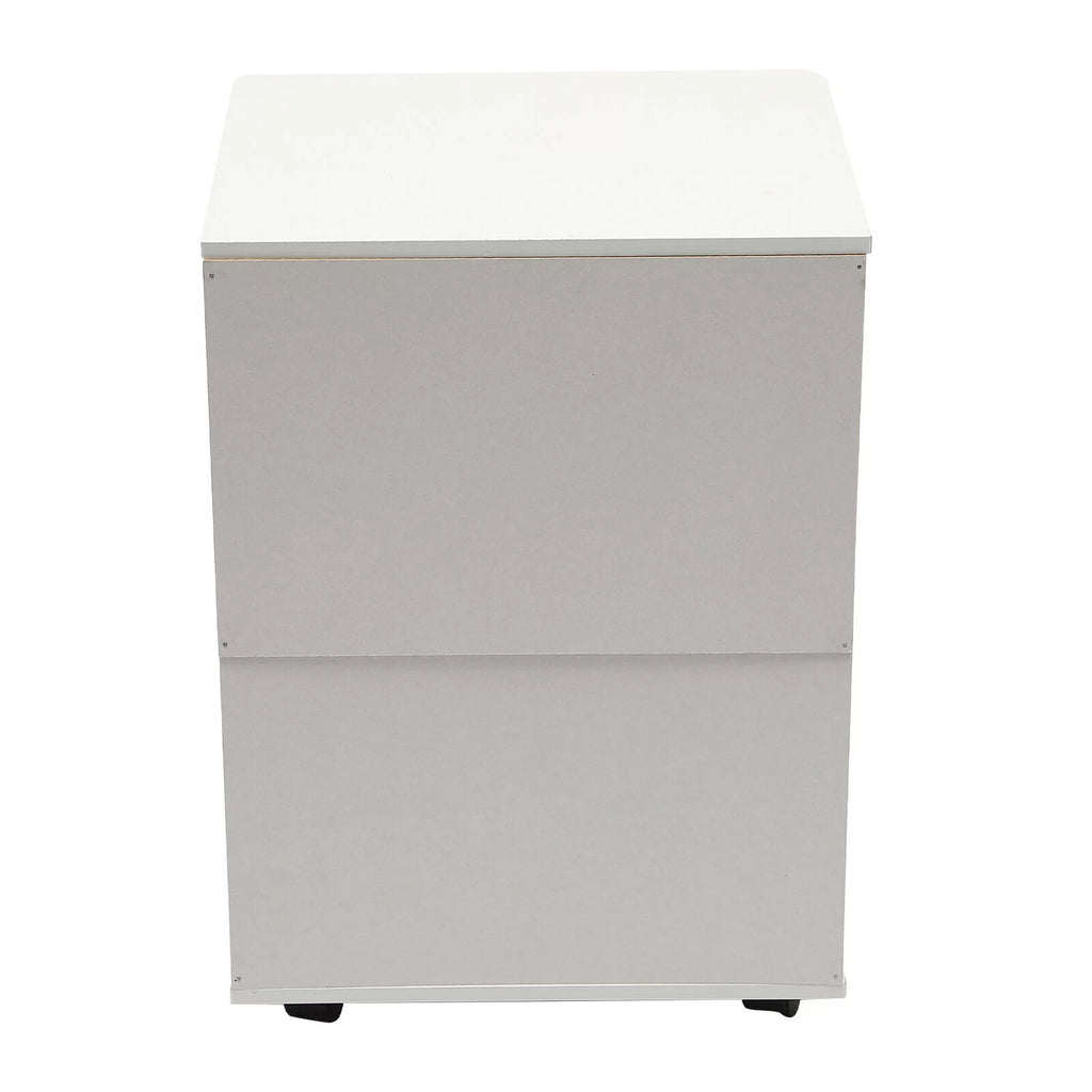 2 Tier Rolling File Cabinet with Lock Q8389
