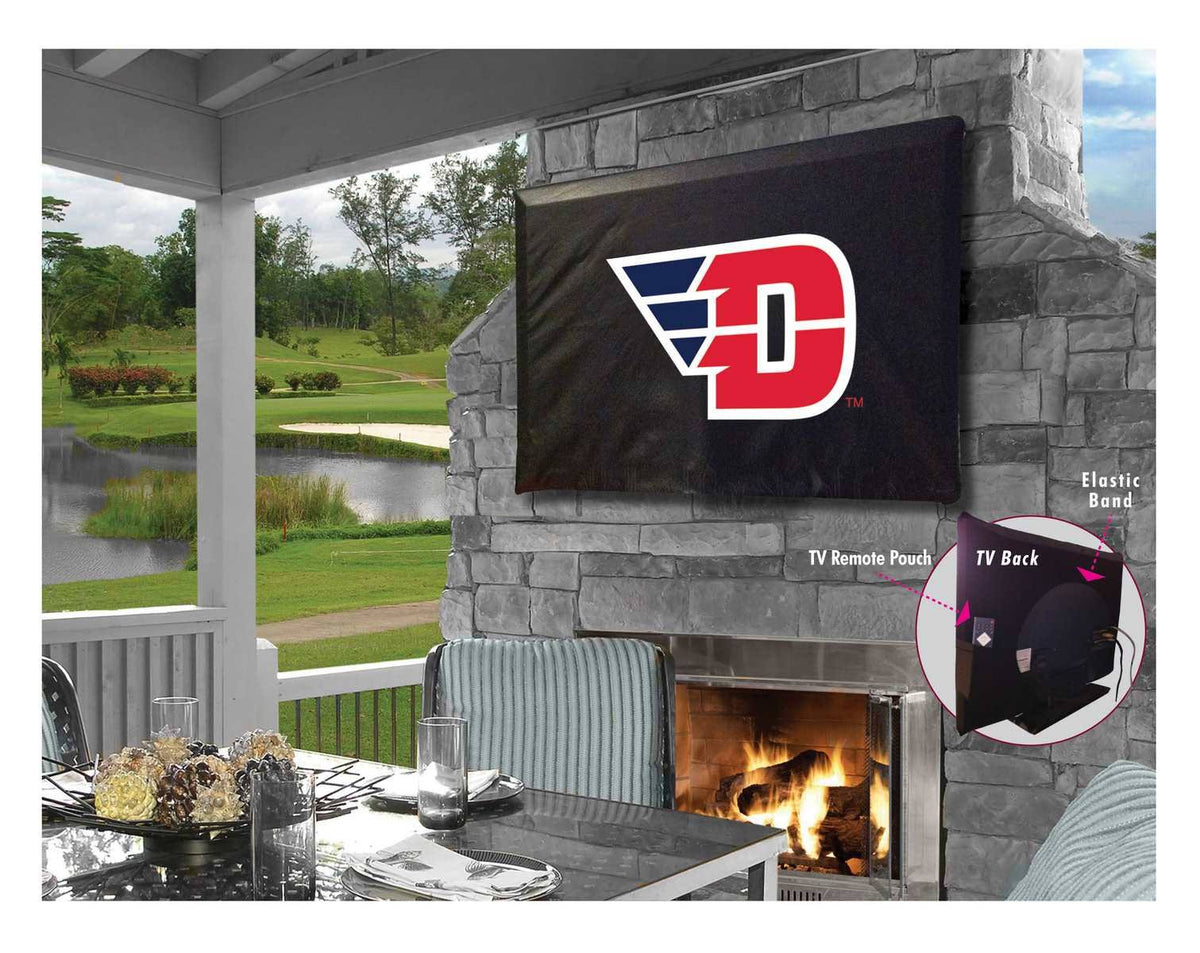 Black Breathable Water Resistant Vinyl TV Cover V30645