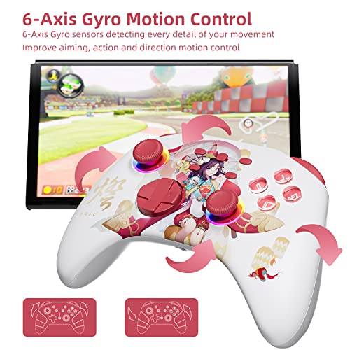 Sakura Pink Wireless Bluetooth Controller with Headphone Jack F72662