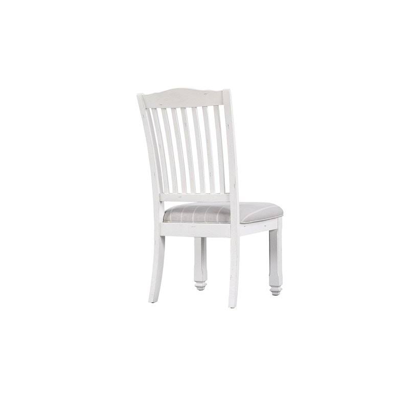 Gray and White Dining Chair Set of Two F92934