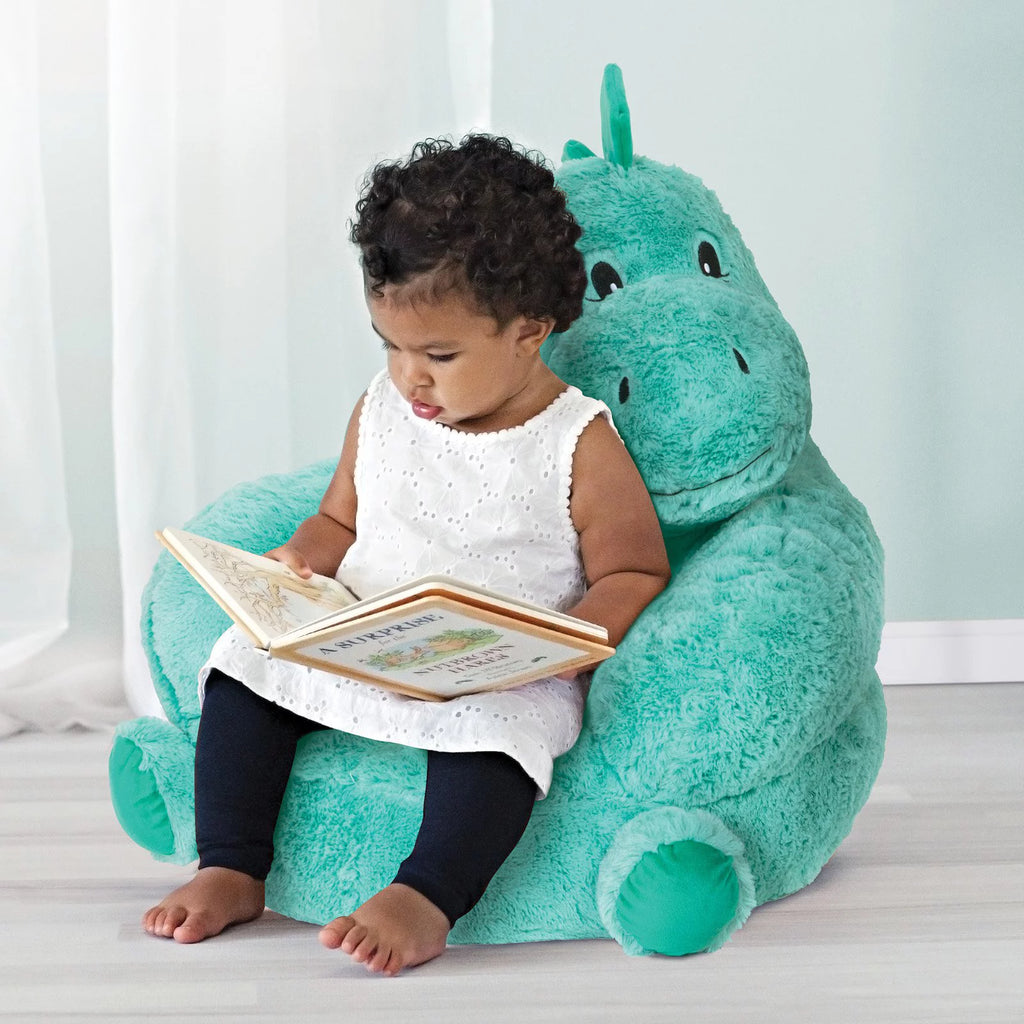Teal and Green Dinosaur Plush Chair G833035