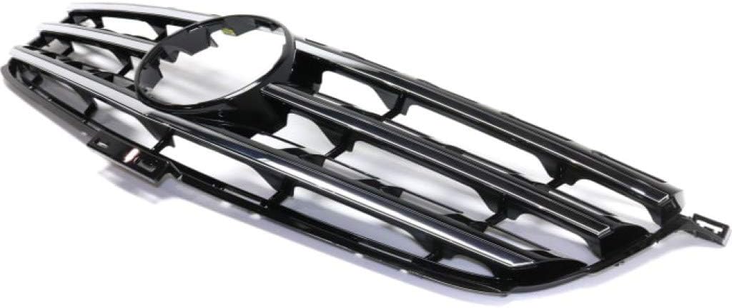Black Plastic Grille Assembly with Chrome Molding C1995