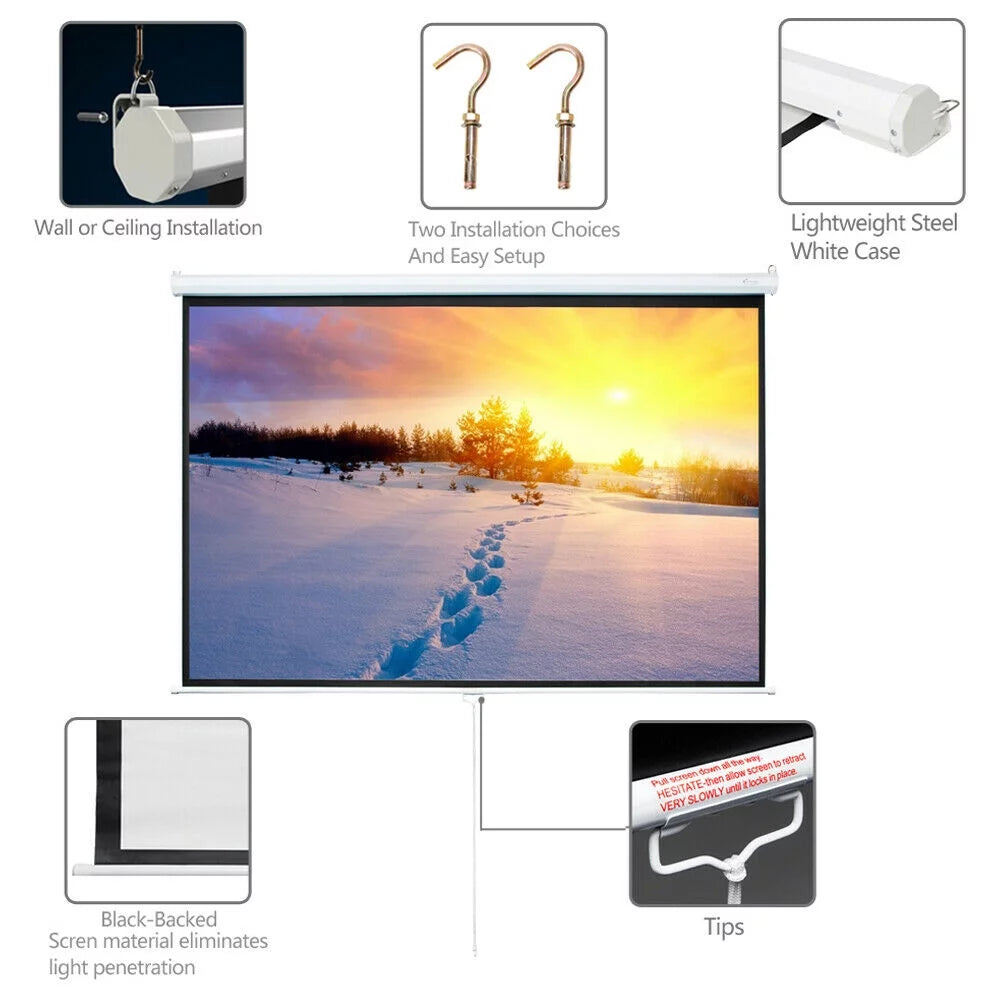 Manual Pull Down Projection Screen I945180