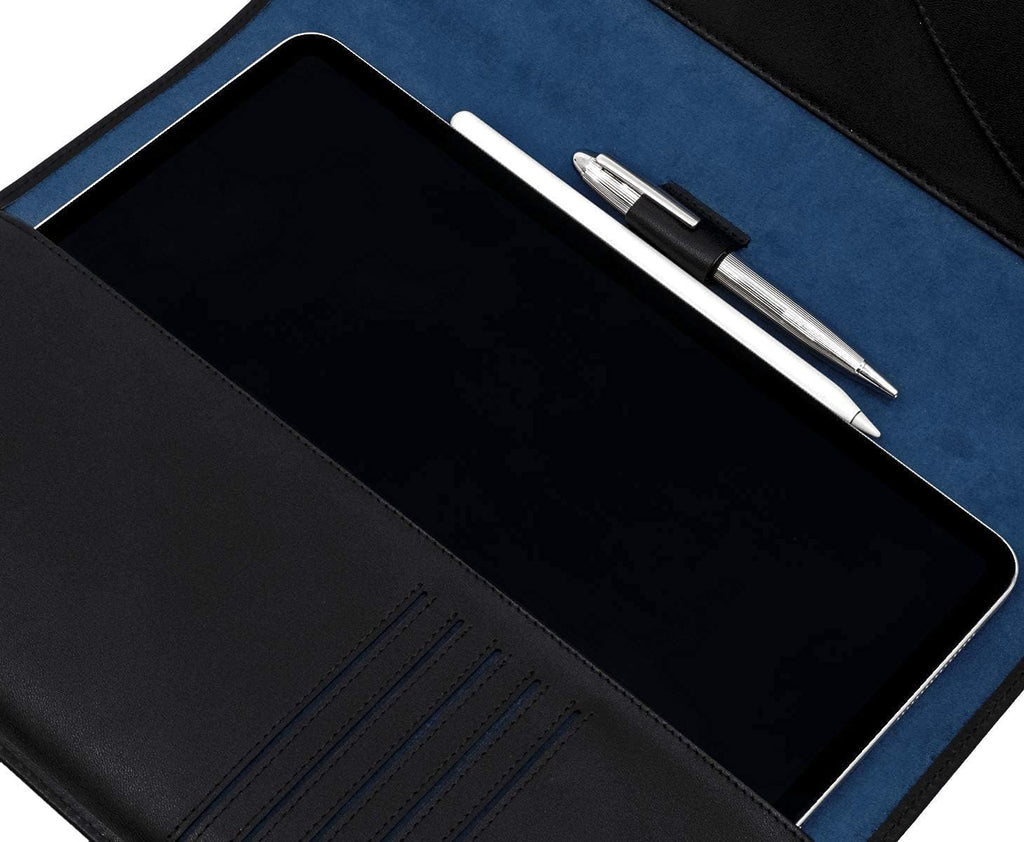 Leather Portfolio with Notebook, Full Grain Leather Padfolio G35861