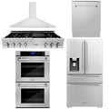 48 Rangetop, Range Hood, Refrigerator, Dishwasher, Double Wall Oven C2352