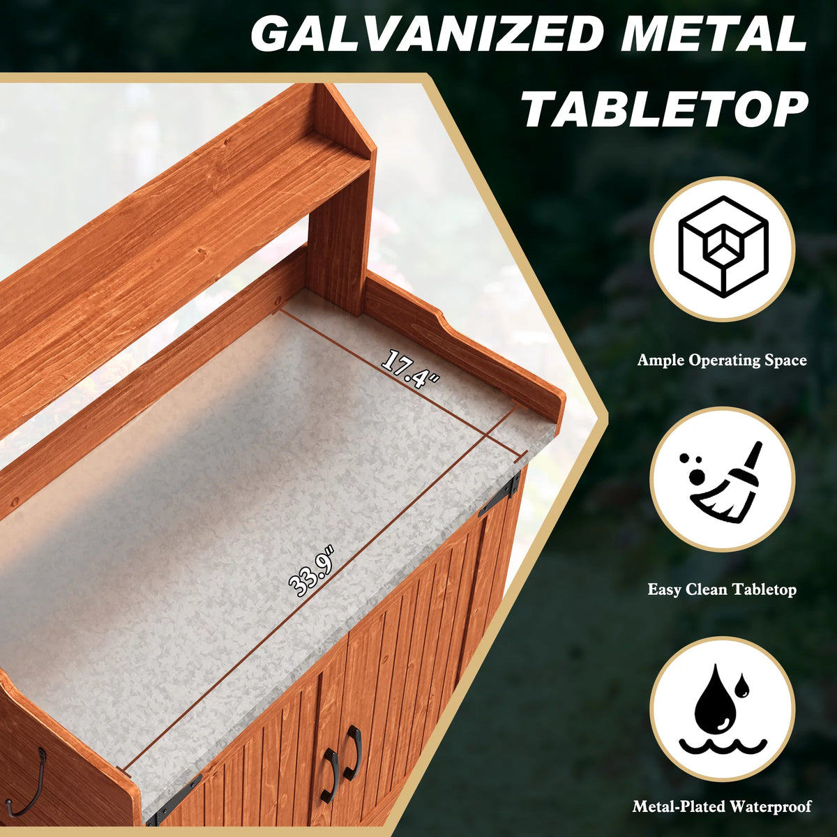 Potting Bench with Storage H956586