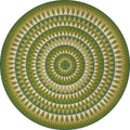 Vintage Vinyl Bulls Eye Round Folk Art Museum M2093