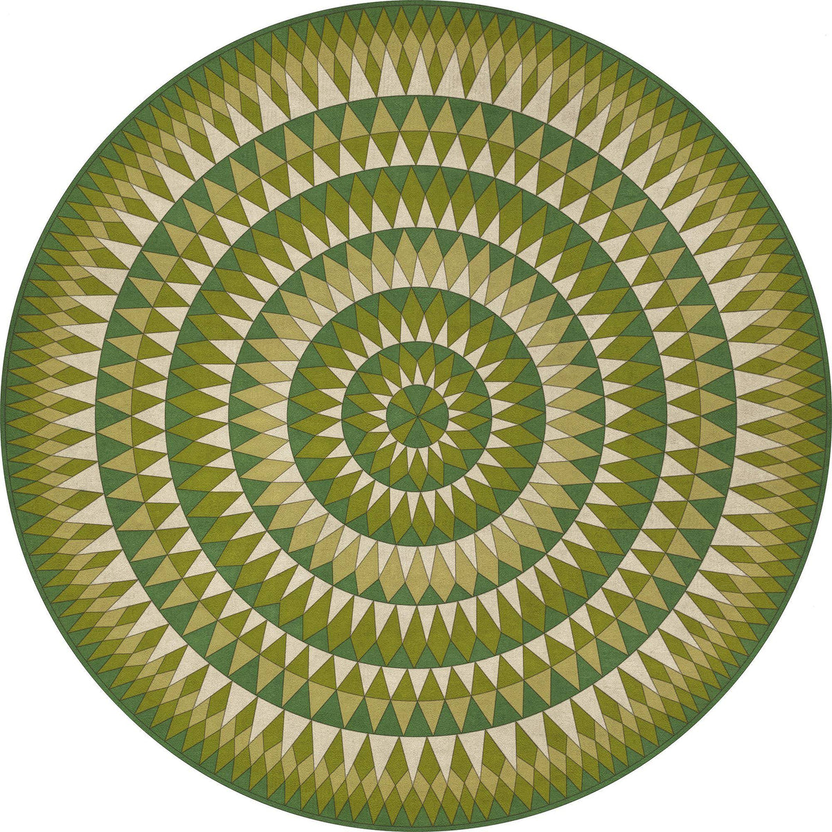 Vintage Vinyl Bulls Eye Round Folk Art Museum M2093