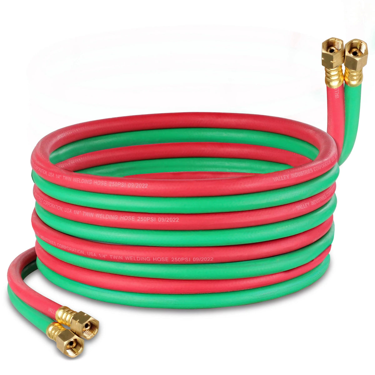 Oxy Acetylene Hose 25ft 1/4in Twin Welding Torch Hoses V650598