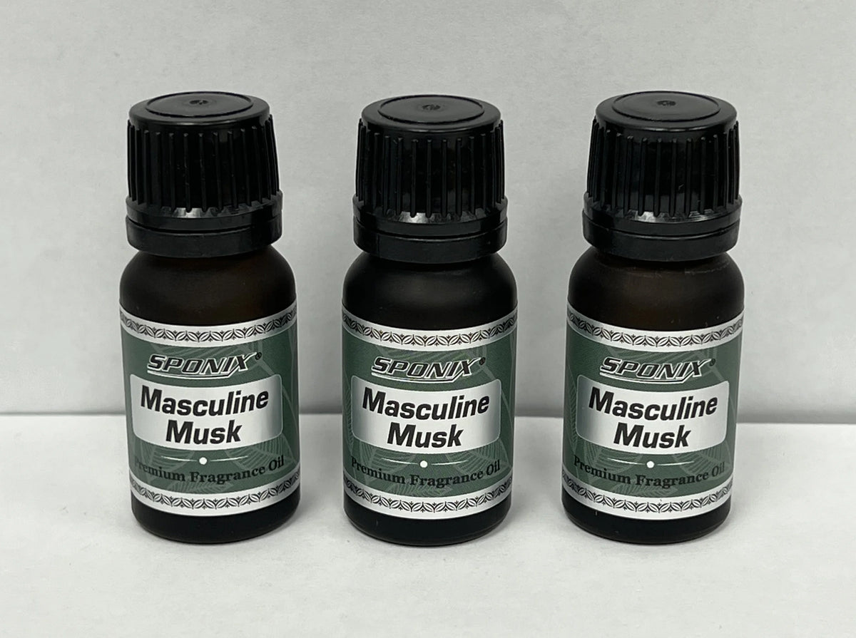 Masculine Musk Fragrance Oil 10 ml / 0.33 oz - Pack of 3 L8975