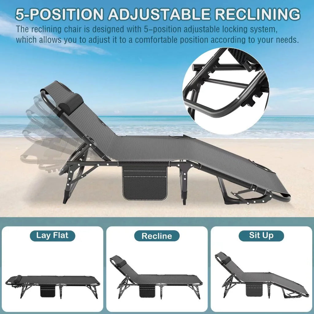 Folding Chaise Lounge Chairs Outdoor I48348