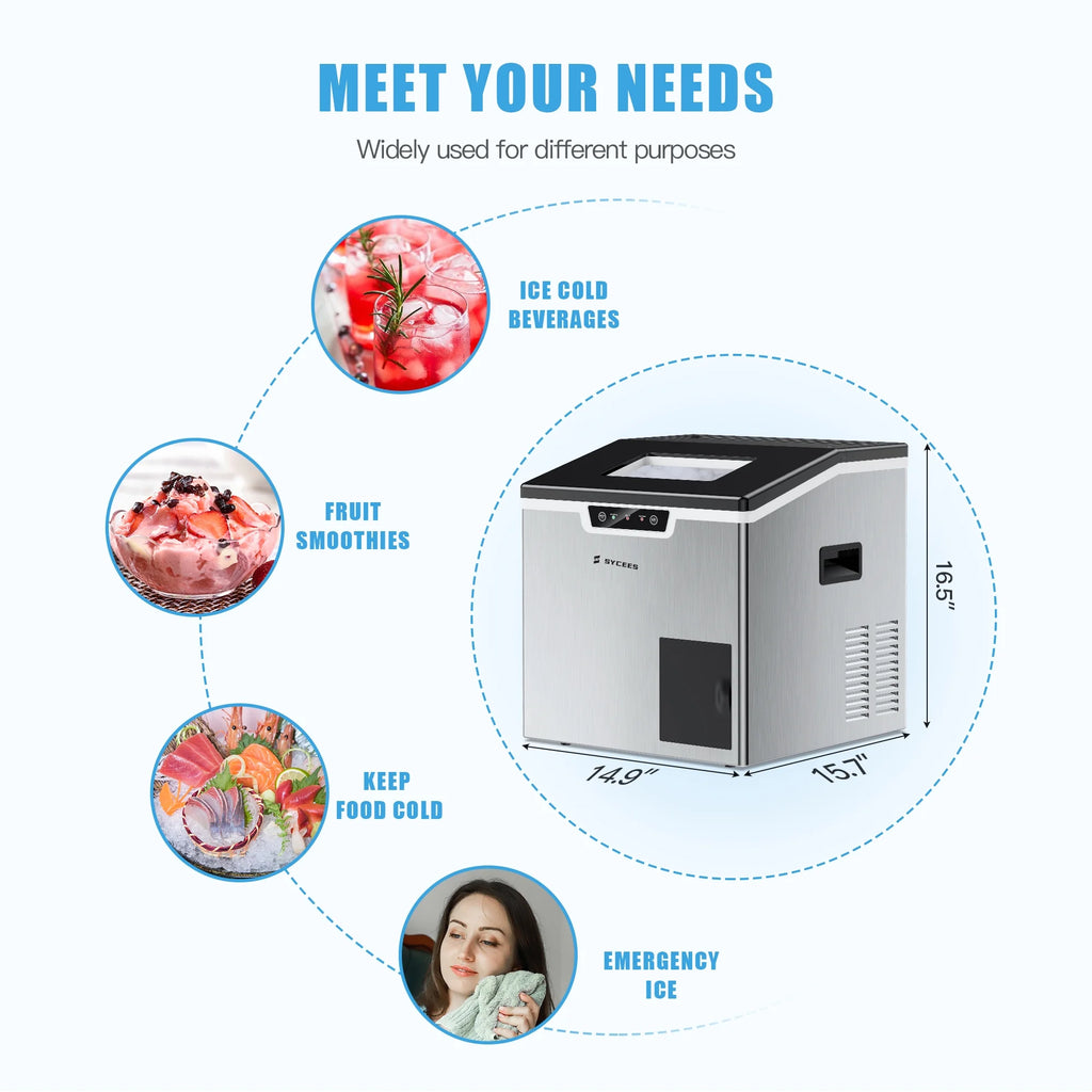 2-in-1 Portable Countertop Ice Maker & Shaver Machine A1129