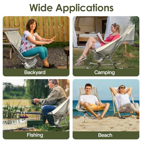 Folding Rocking Camping Chair with Carrying Bag B17406
