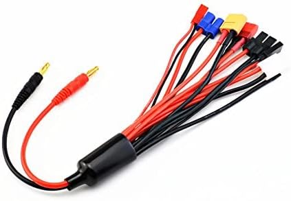 9 in 1 Splitter Cable 4.0mm Banana Plug to JST T Plug XT60 EC3 D537