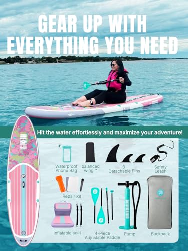 Inflatable Stand Up Paddle Board with Anti-Slip EVA Deck D73923