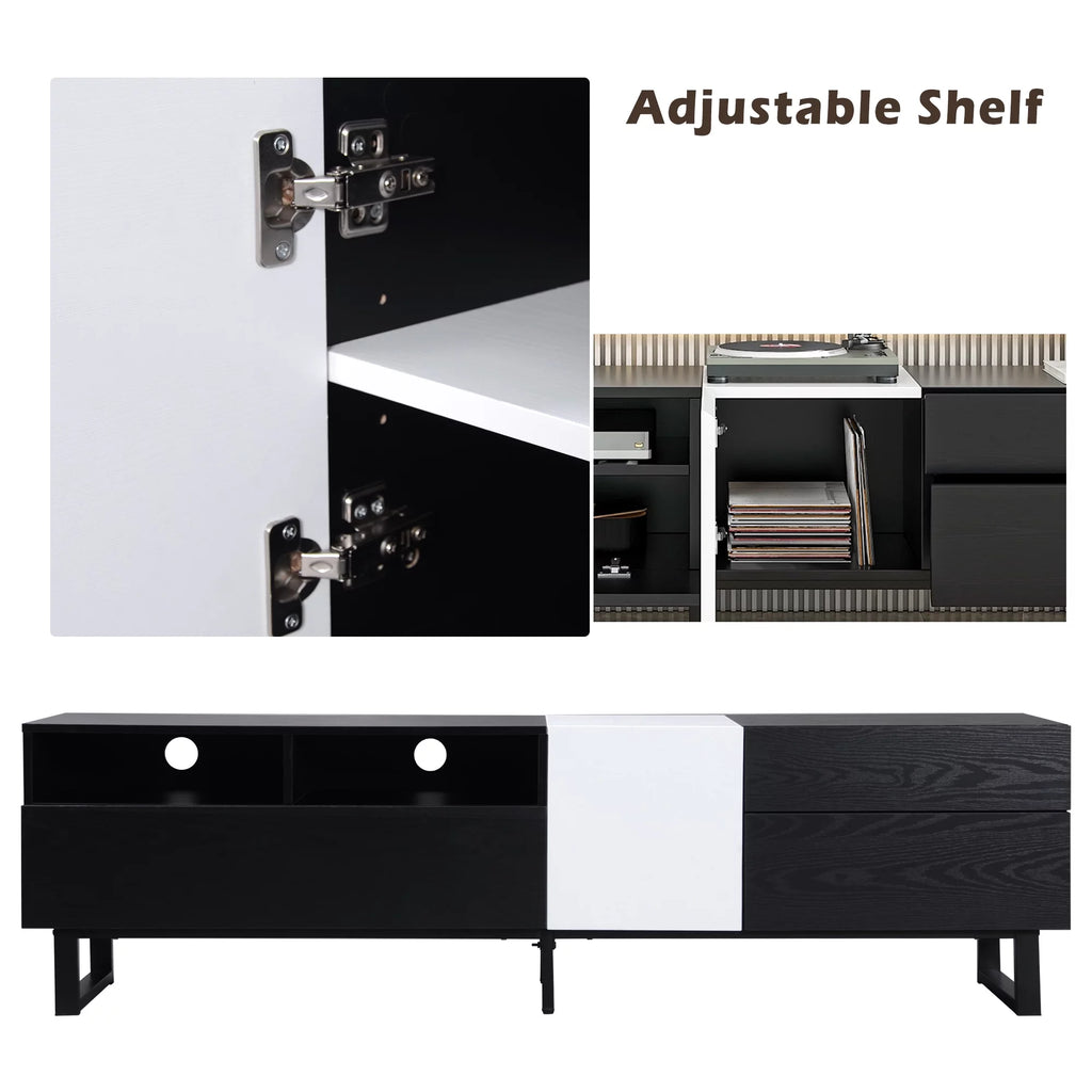 Modern TV Stand with Double Storage Space B71193