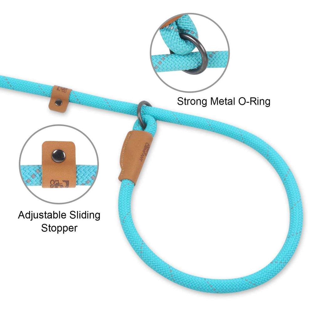 Reflective Mountain Climbing Rope Slip Lead Dog Leash P58965