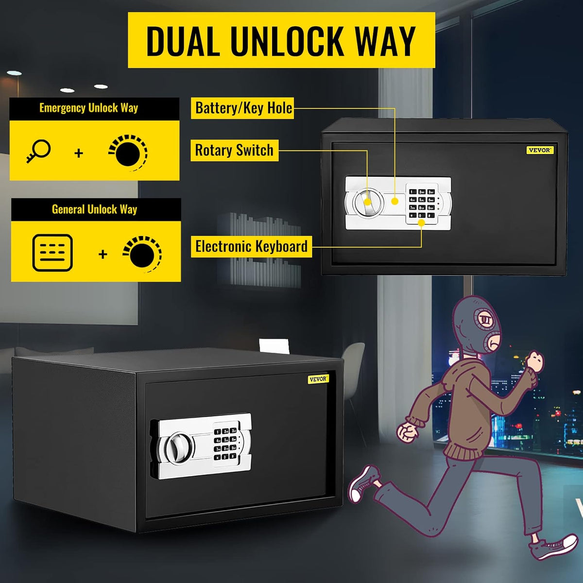 Keypad Digital Security Safe Box N402