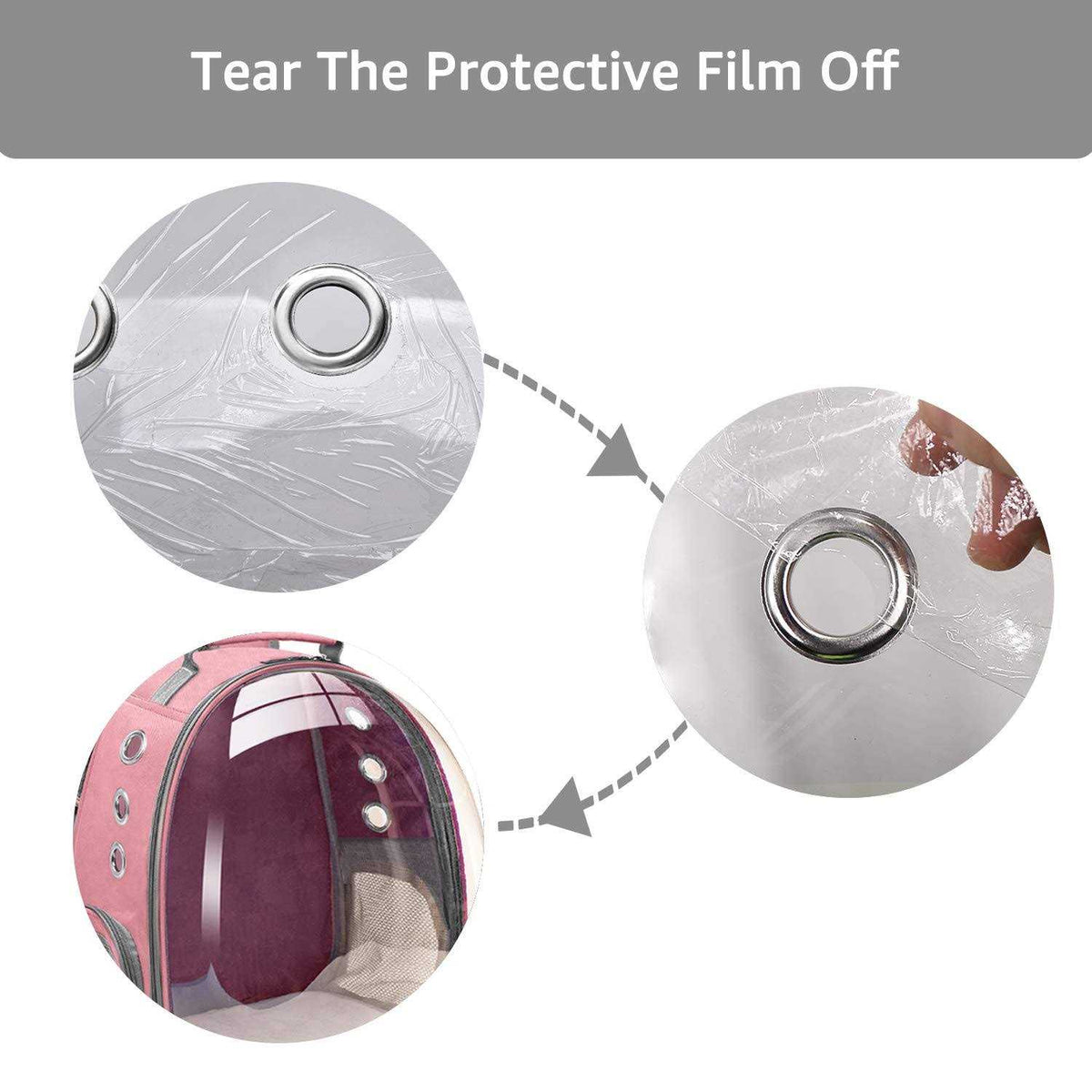 Cat Backpack Carrier Bubble Bag Small Dog Backpack Carrier D588583
