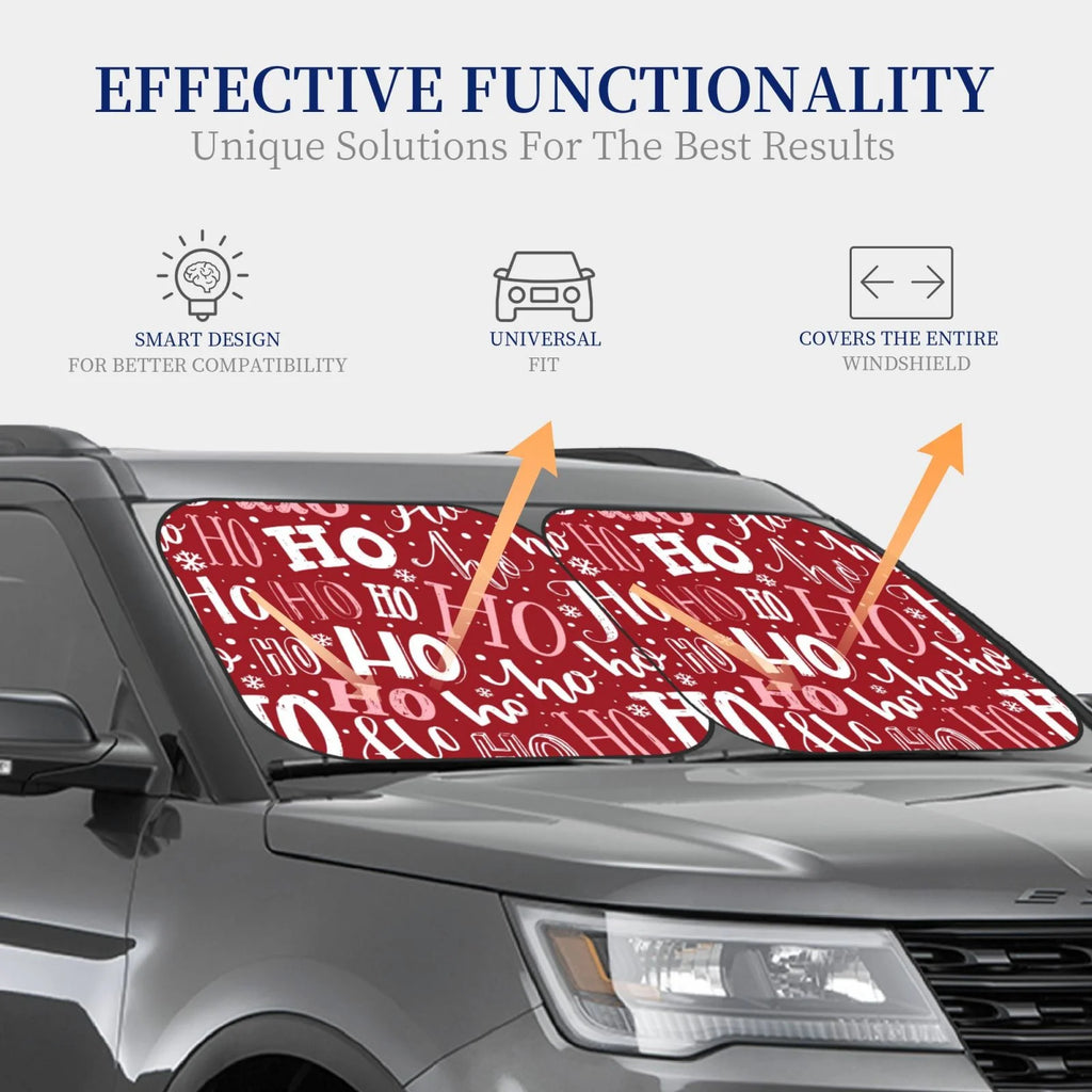 Christmas Windshield Sun Shade 2 Pack Foldable Car Sunshade C82998