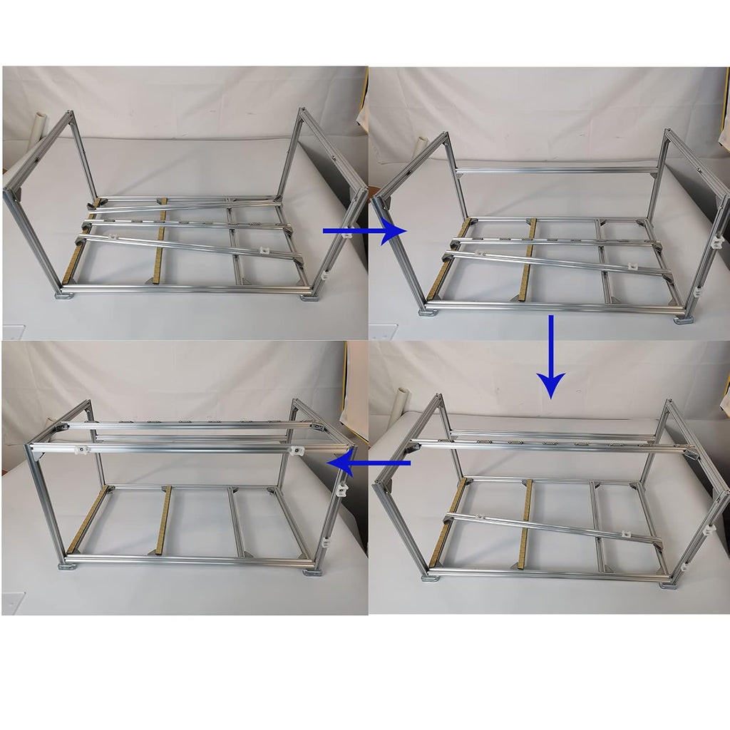 6 GPU Aluminum Mining Rig Open Air Frame Case Pack of 2 F71550