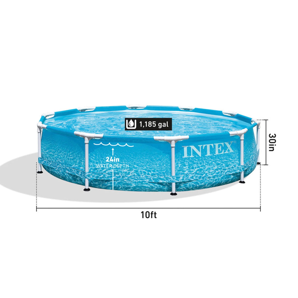 10' x 30 Above Ground Steel Frame Swimming Pool Q201
