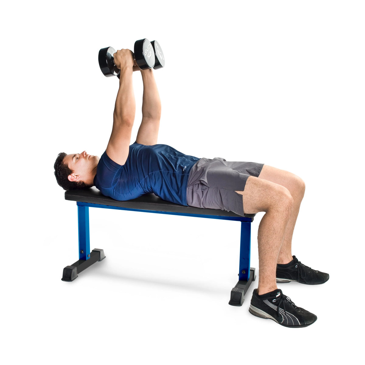Flat Utility Weight Bench 600 lb Weight Capacity Gray L6598