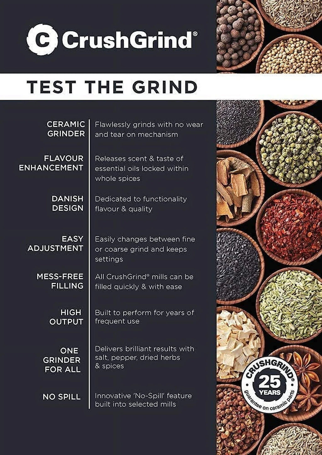 Oak Salt or Grinder with Ceramic Grinder K33037