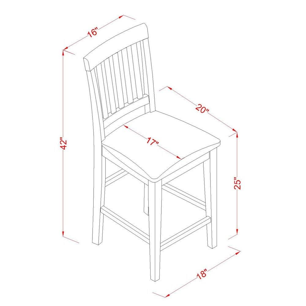 5 Piece Pub Table and 4 Stools Q6464