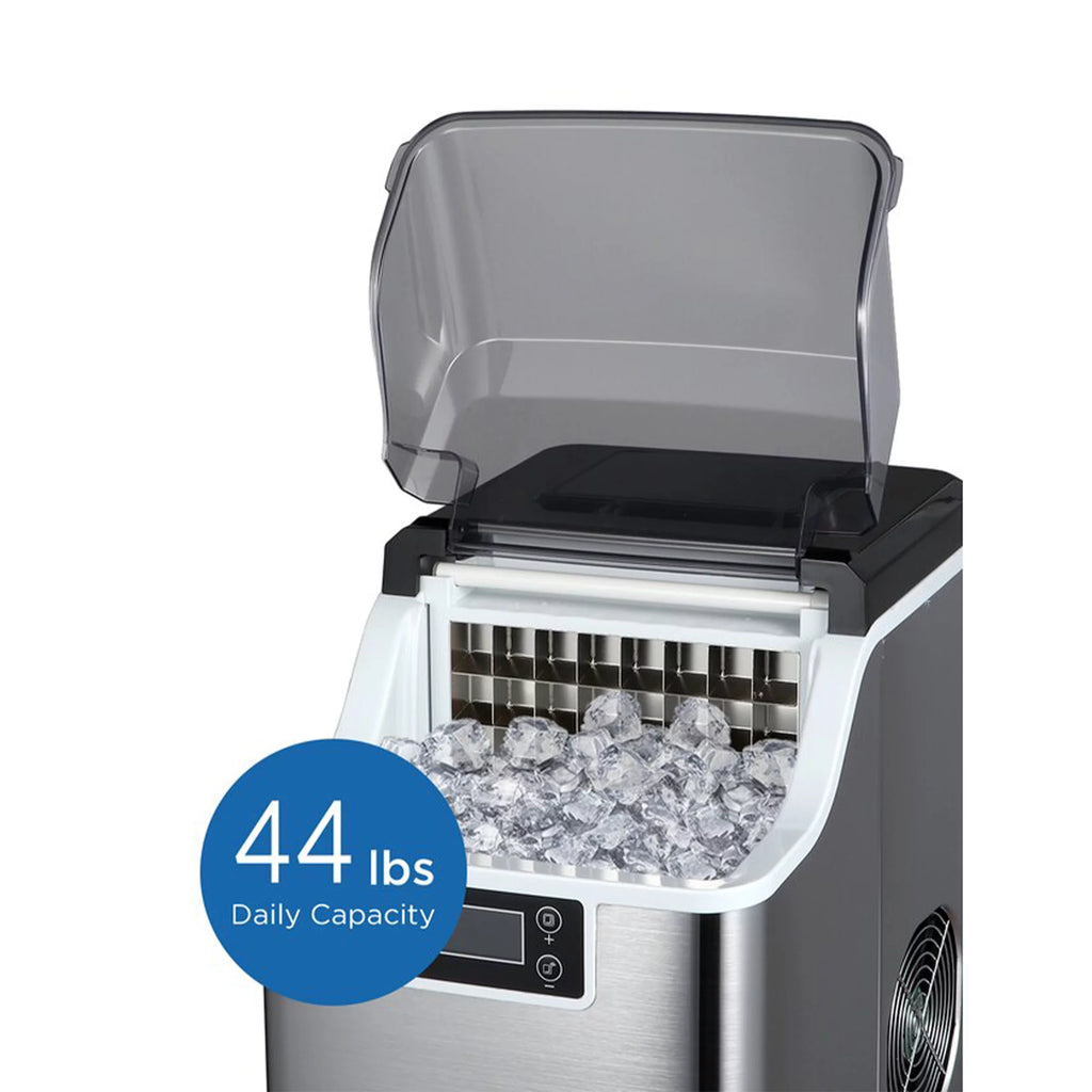 44 Pound Countertop Self Cleaning Ice Maker with Ice Scoop S366646