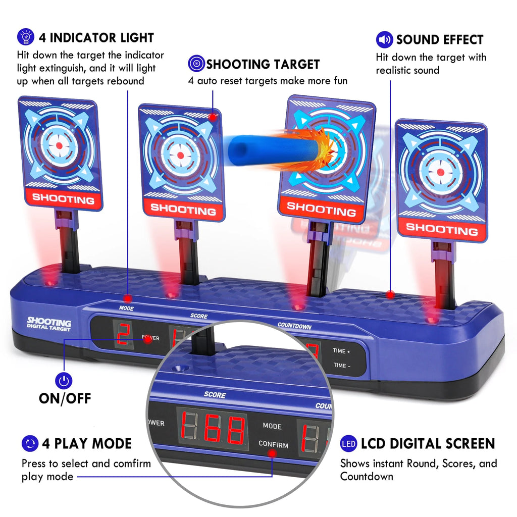 Electronic Shooting Target with Auto Reset Digital Scoring E9898