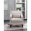 Beige Linen Armchair G862