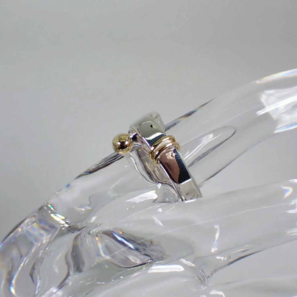 925 750 Hook & Eye Combination Ring Size 12.5 F162926