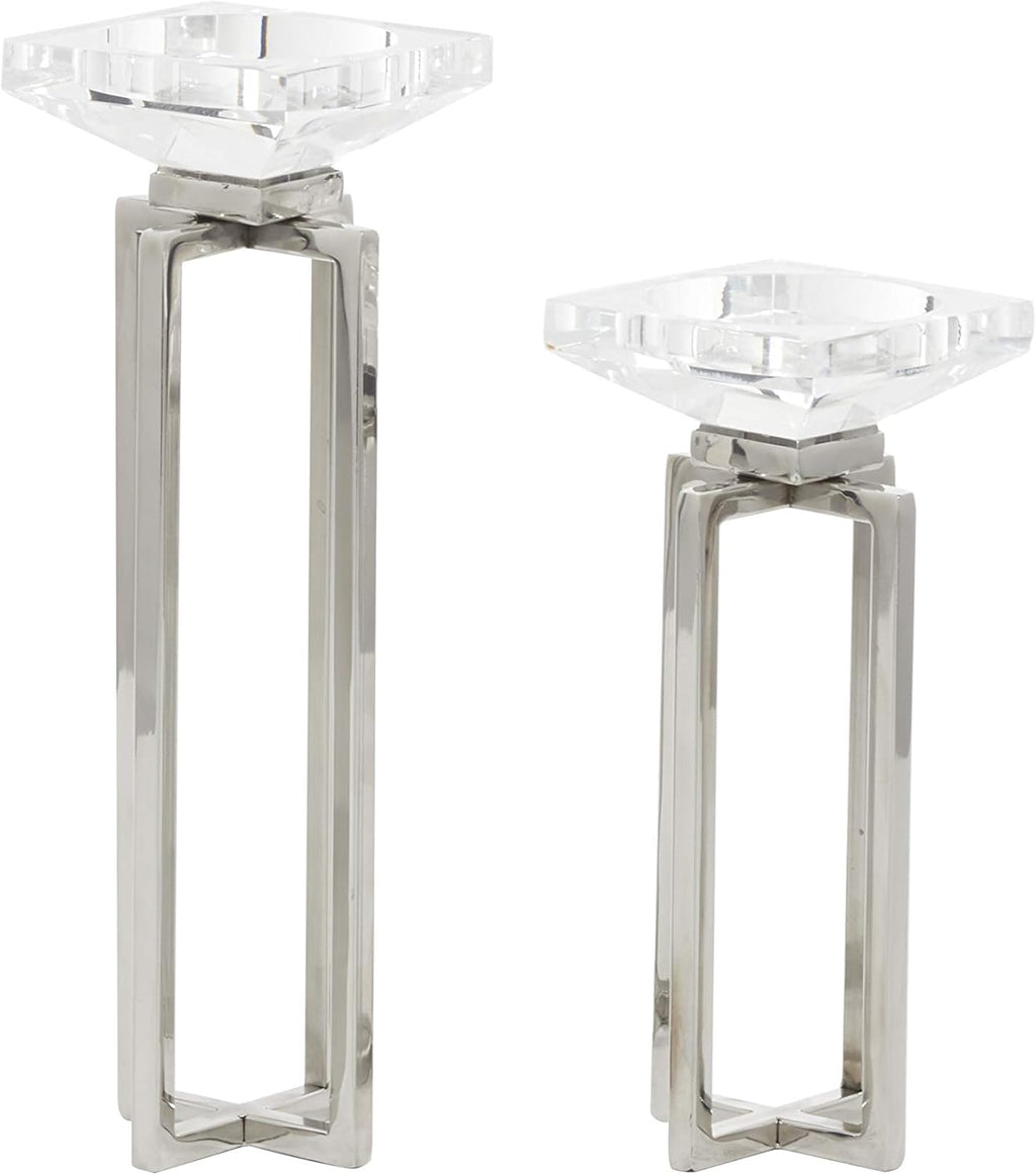 White Candle Holder Q26087