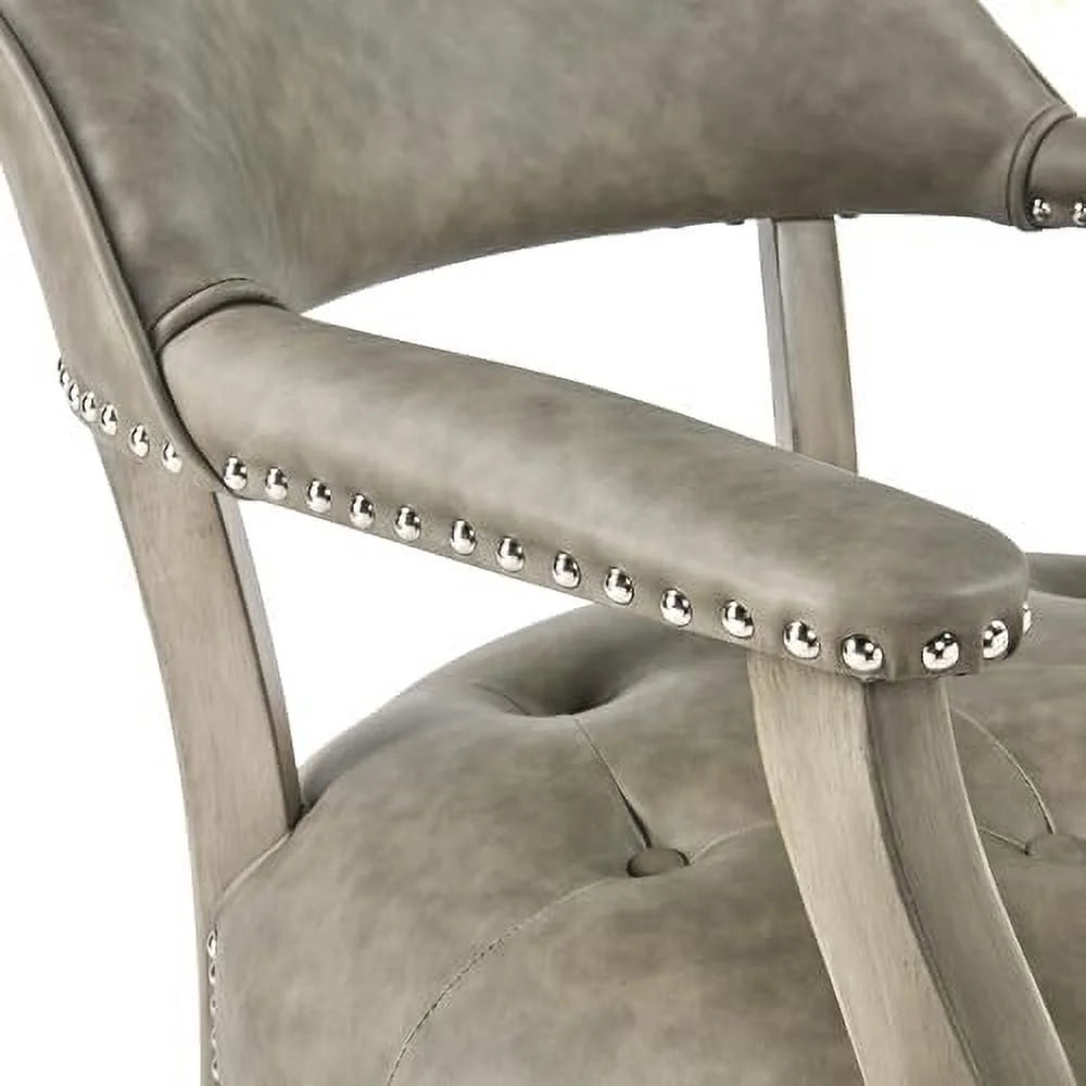 Dining Chair with Casters & Arms A2176