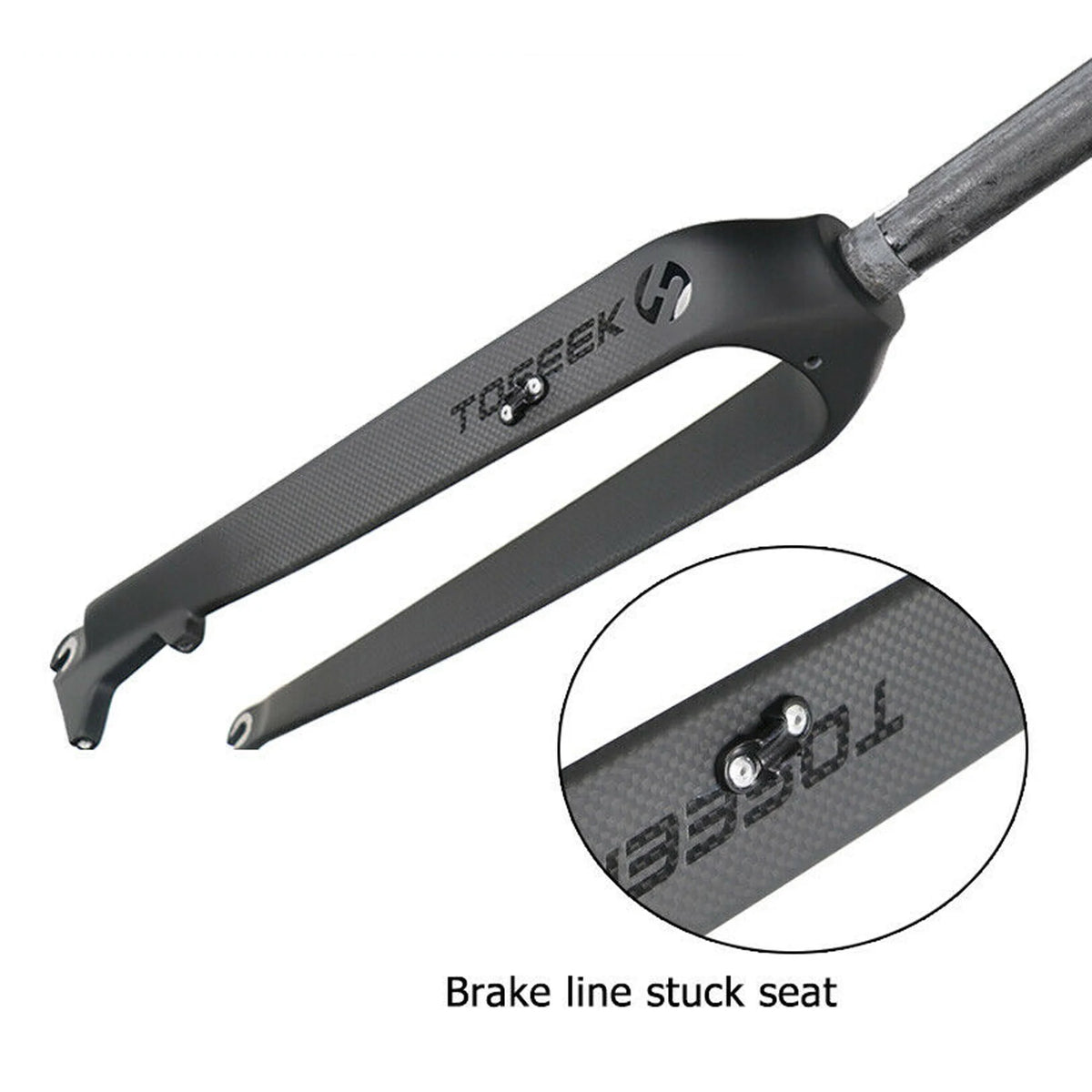 MTB Rigid Fork 1-1/8" Full Carbon Fiber Disc Brake Fork 26/27.5/29'' Straight Tube Mountain Bike Front Forks I8102
