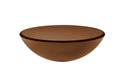 Brown Glass Vessel Bathroom Sink C168025