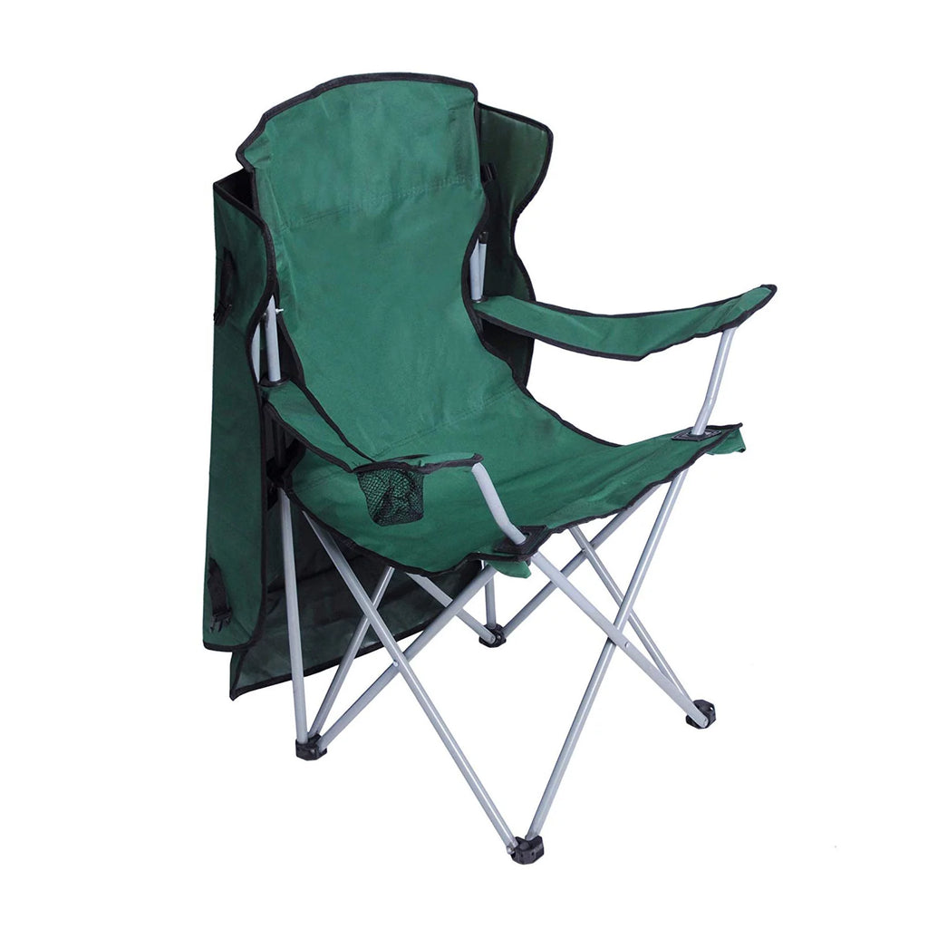 Green Folding Camping Chair with Cup Holder S4494